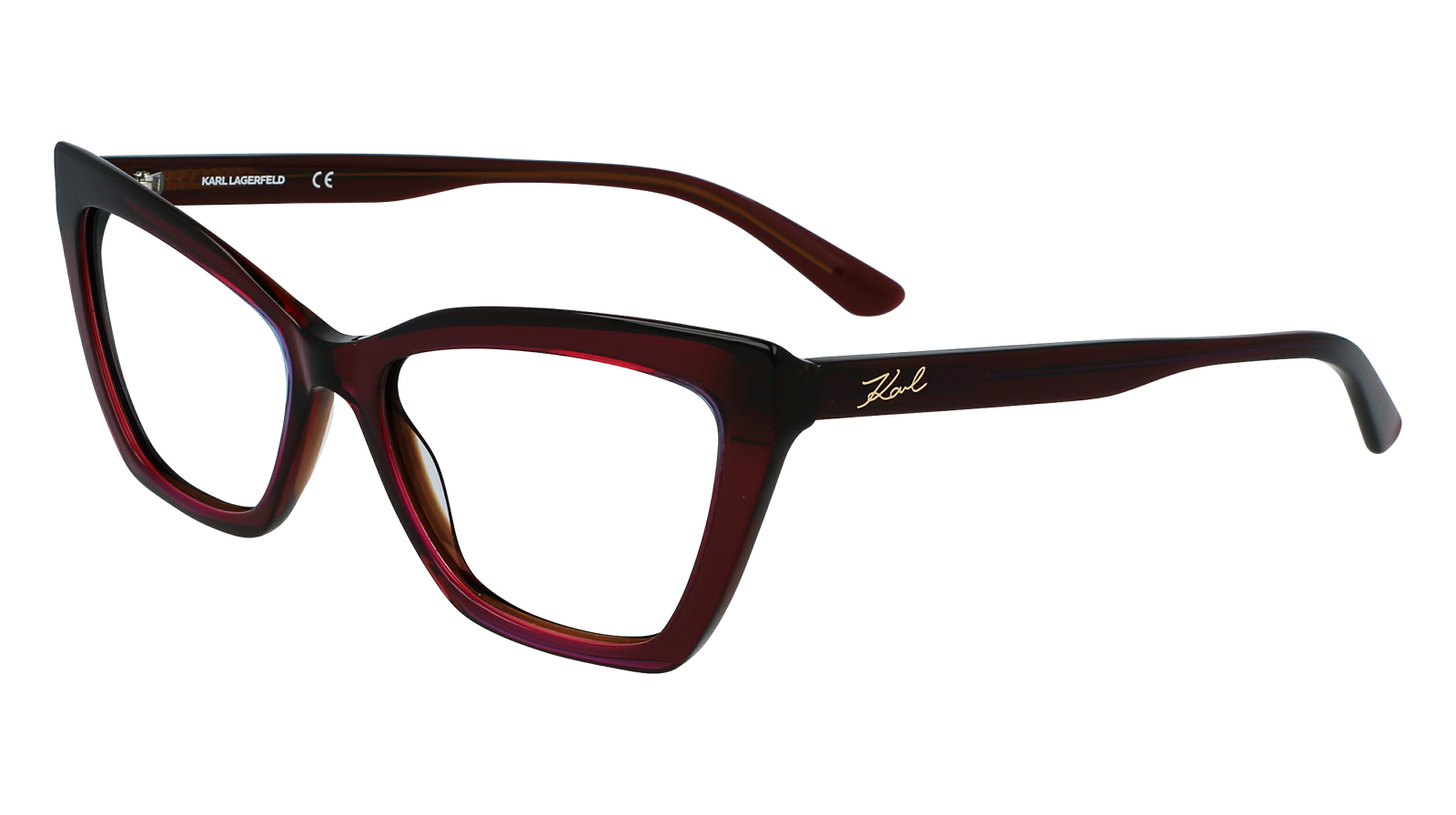 Occhiali da Vista KARL LAGERFELD 48002 603 BURGUNDY TRILAYER 54/17/140 Donna