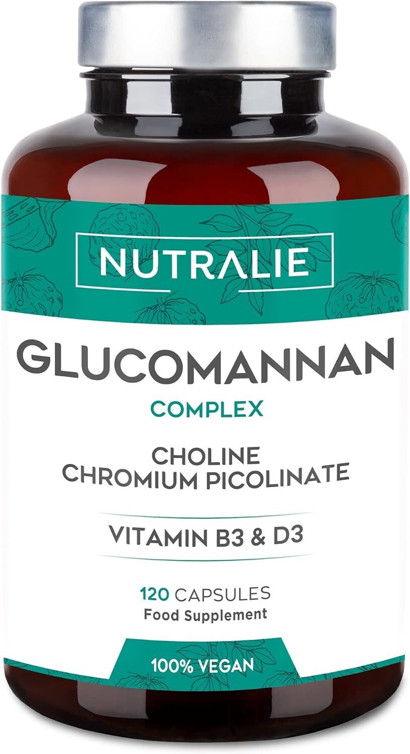 Nutralie Integratore Glucomannano SlimForte XS Efficace Forte Veloce 120 capsule