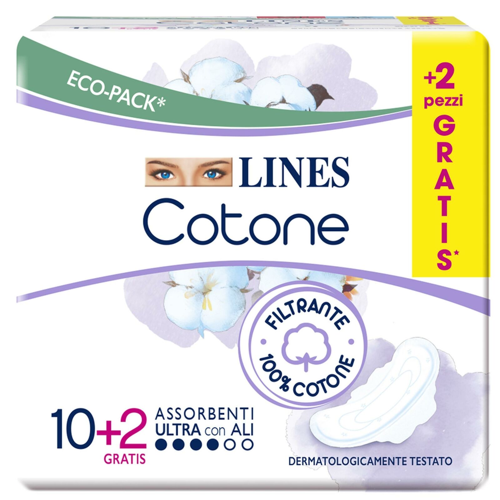 Lines Cotone Assorbenti Ultra Ali Giorno - 12pz