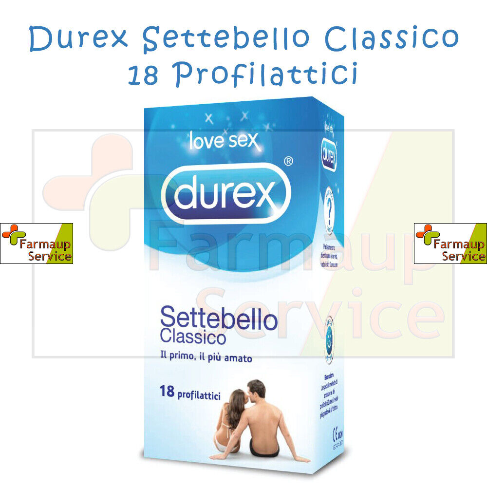 Durex Settebello Classico 18 Profilattici Preservativi 18 Pezzi