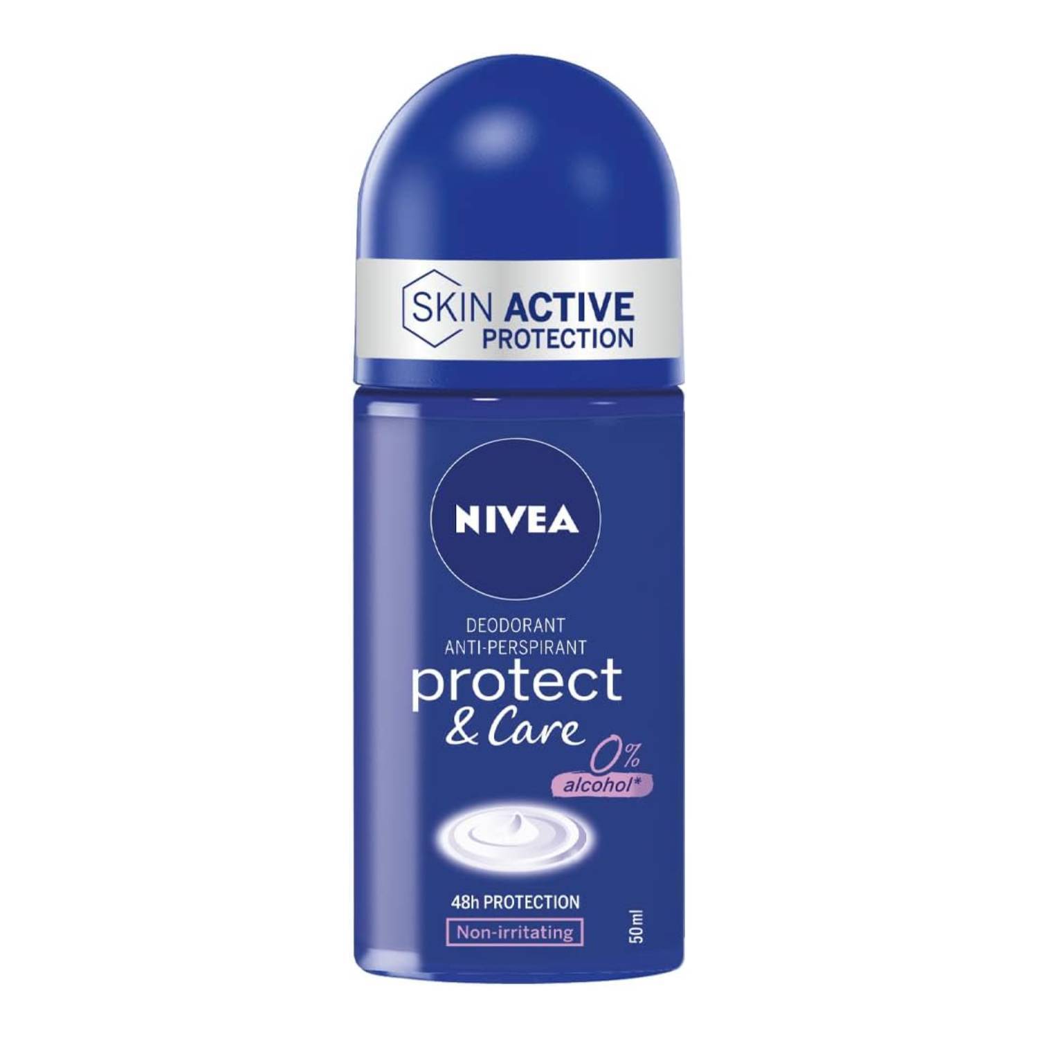 Nivea Deodorante Donna Protect E Care Roll-On Senza Alcool 48H 50 Ml