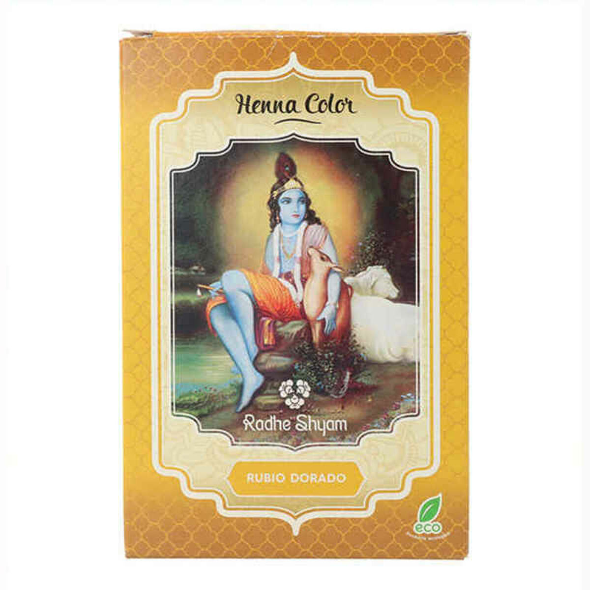 Colorazione Semipermanente Henna Radhe Shyam Biondo Dorato [100 g]