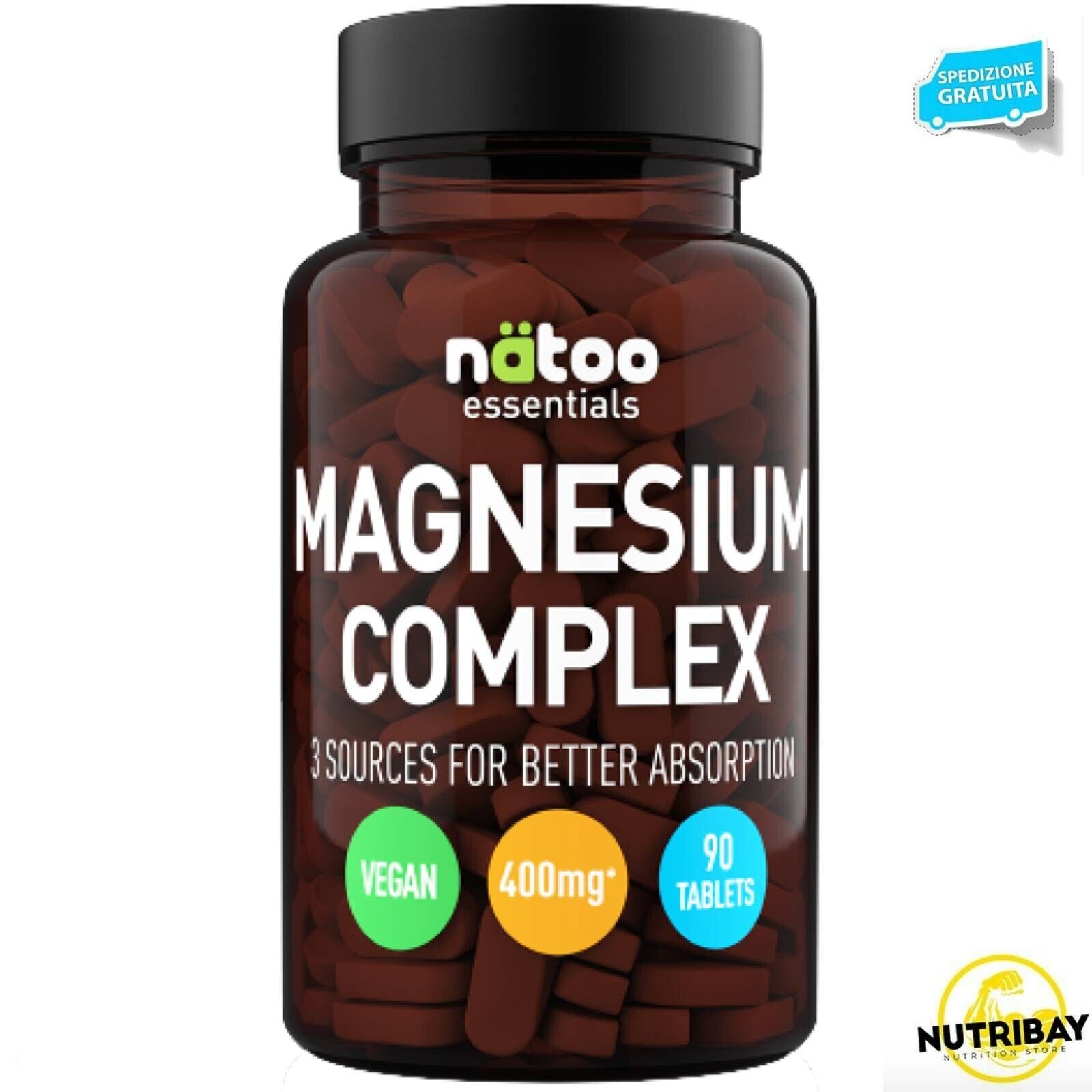 NATOO ESSENTIALS MAGNESIUM COMPLEX 90 TABS COMPLESSO DI MAGNESIO