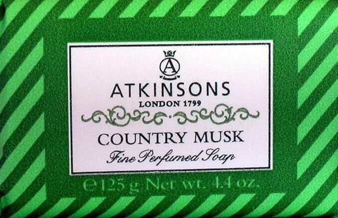 Saponette Atkinsons 125g Confezione Saponette Atkinsons Blu Lavanda Golden-3 Pz