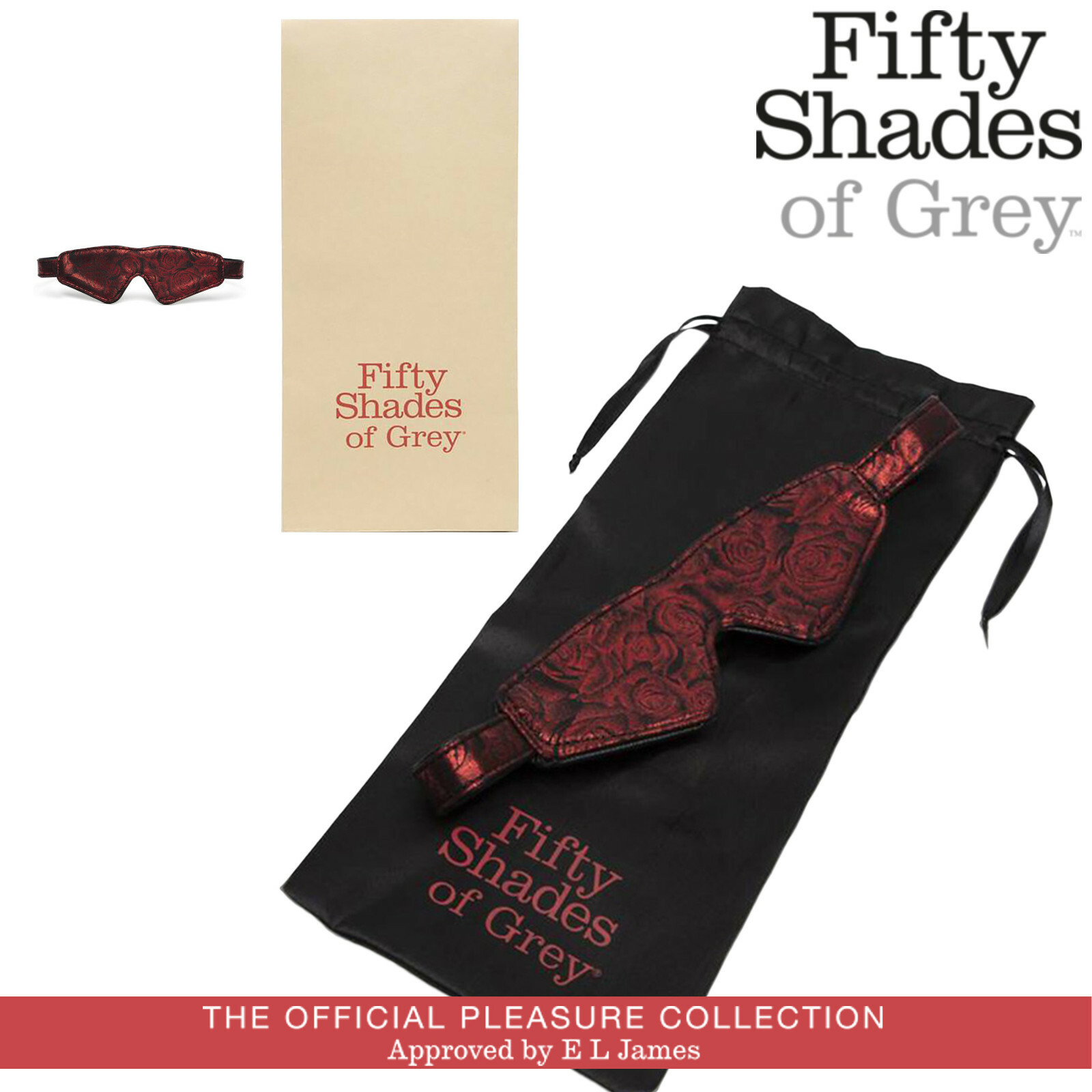 Fifty Shades of Grey Maschera Occhi Fetish Sweet Anticipation Blindfold Eye Mask