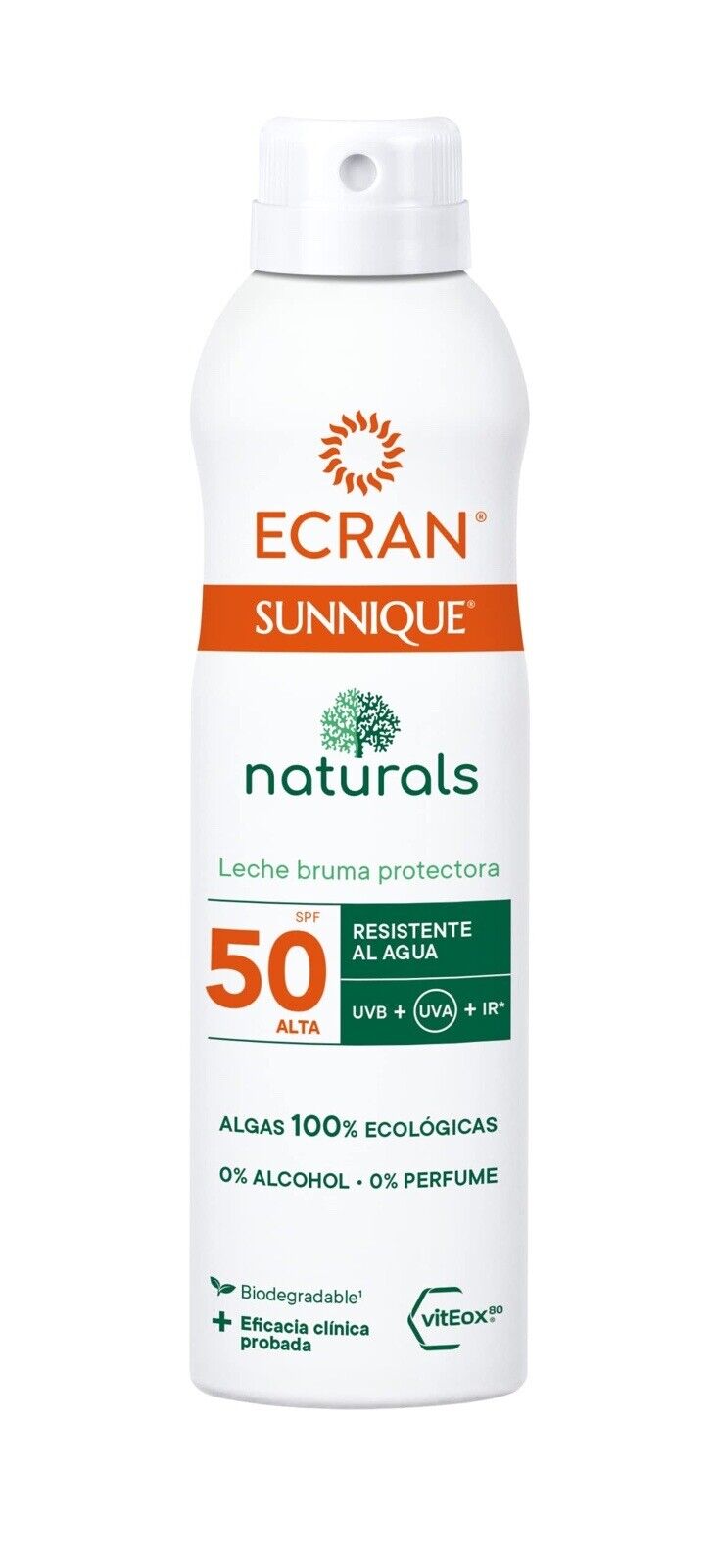 ECRAN SUN CARE SPF 50 Spray Con Alghe 100% Ecologiche Water Resistant 250ML