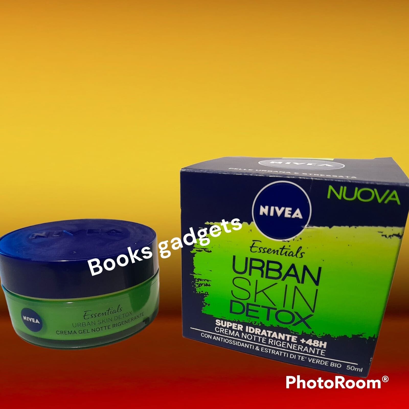 1pz Nivea Essentials Urban Skin Detox Crema Notte Rigenerante Idratante Te Verde