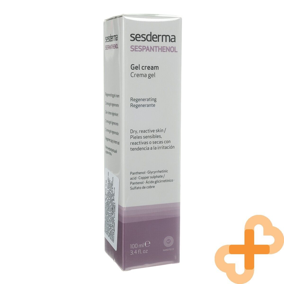 SESDERMA SESPANTHENOL Crema Gel Rigenerante 100 ml Pantenolo Pelle Reattiva S...