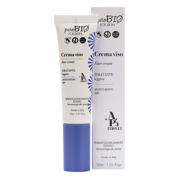 Crema Viso Idratante Leggera - 30 ml - PuroBio Cosmetics