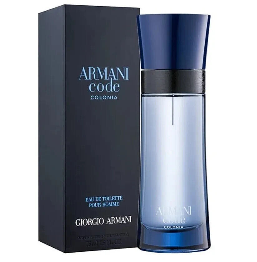 GIORGIO ARMANI CODE COLONIA EAU DE TOILETTE 75 ML. VAPORISATEUR  SPRAY RARO RARE