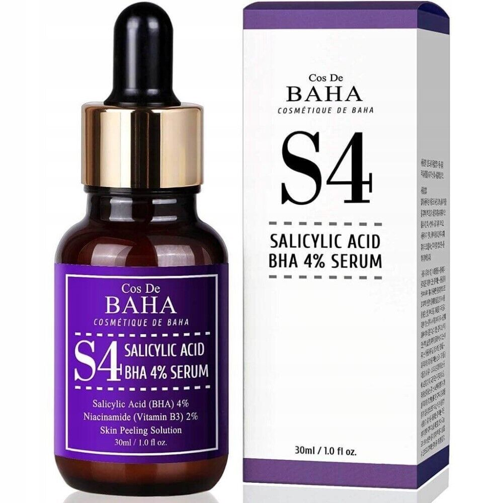 Cos De BAHA S4 Siero con acido salicilico BHA 4%, 30 ml