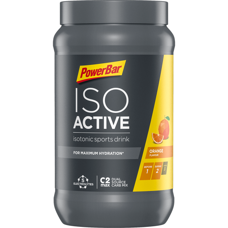 PowerBar Bevanda isotonica in polvere Isoactive, arancia, 600 g