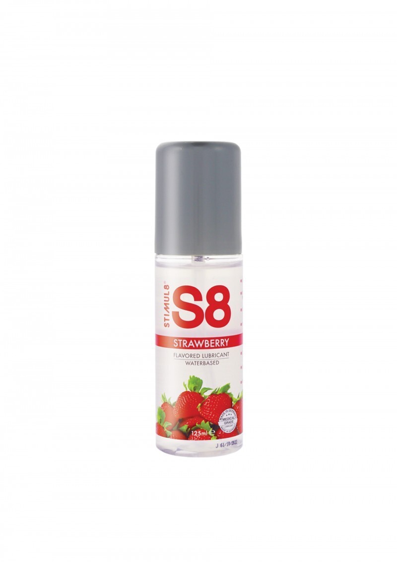 Lubrificante intimo vaginale anale 125 ml fragola lube gel crema a base acqua s8
