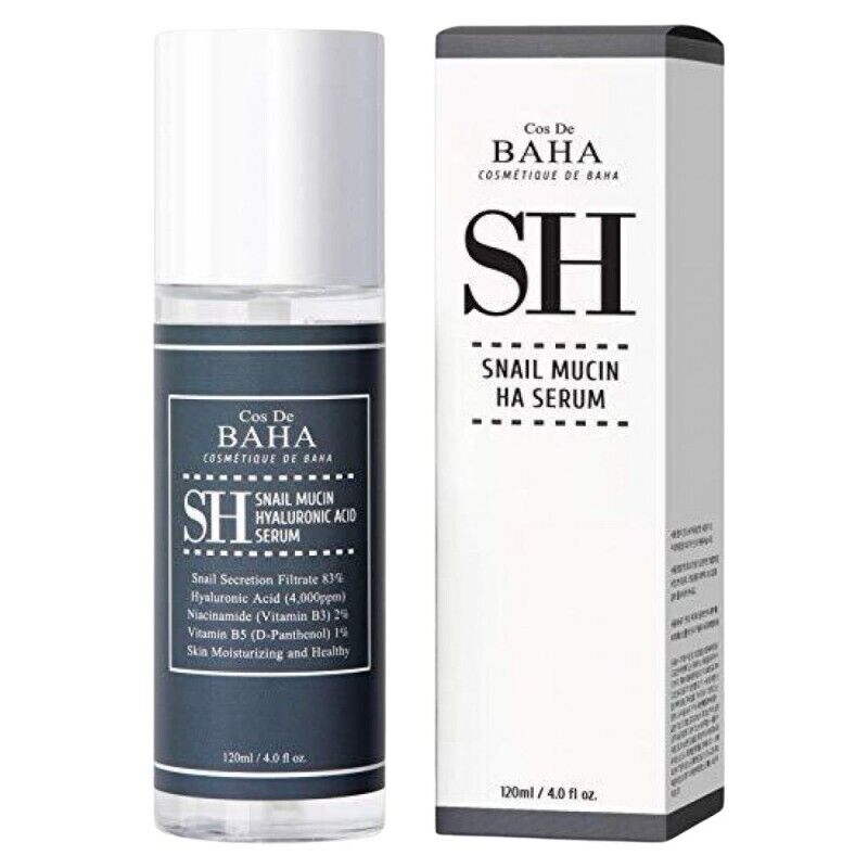 Cos De BAHA SH Siero con mucina di lumaca e acido ialuronico, 120 ml