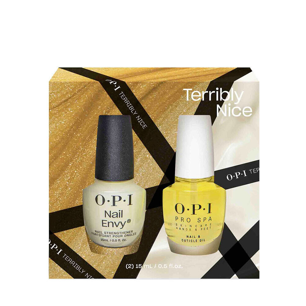 OPI Nail Lacquer Terribly Nice HRQ47 Treatment Power Duo Set 2x15ml