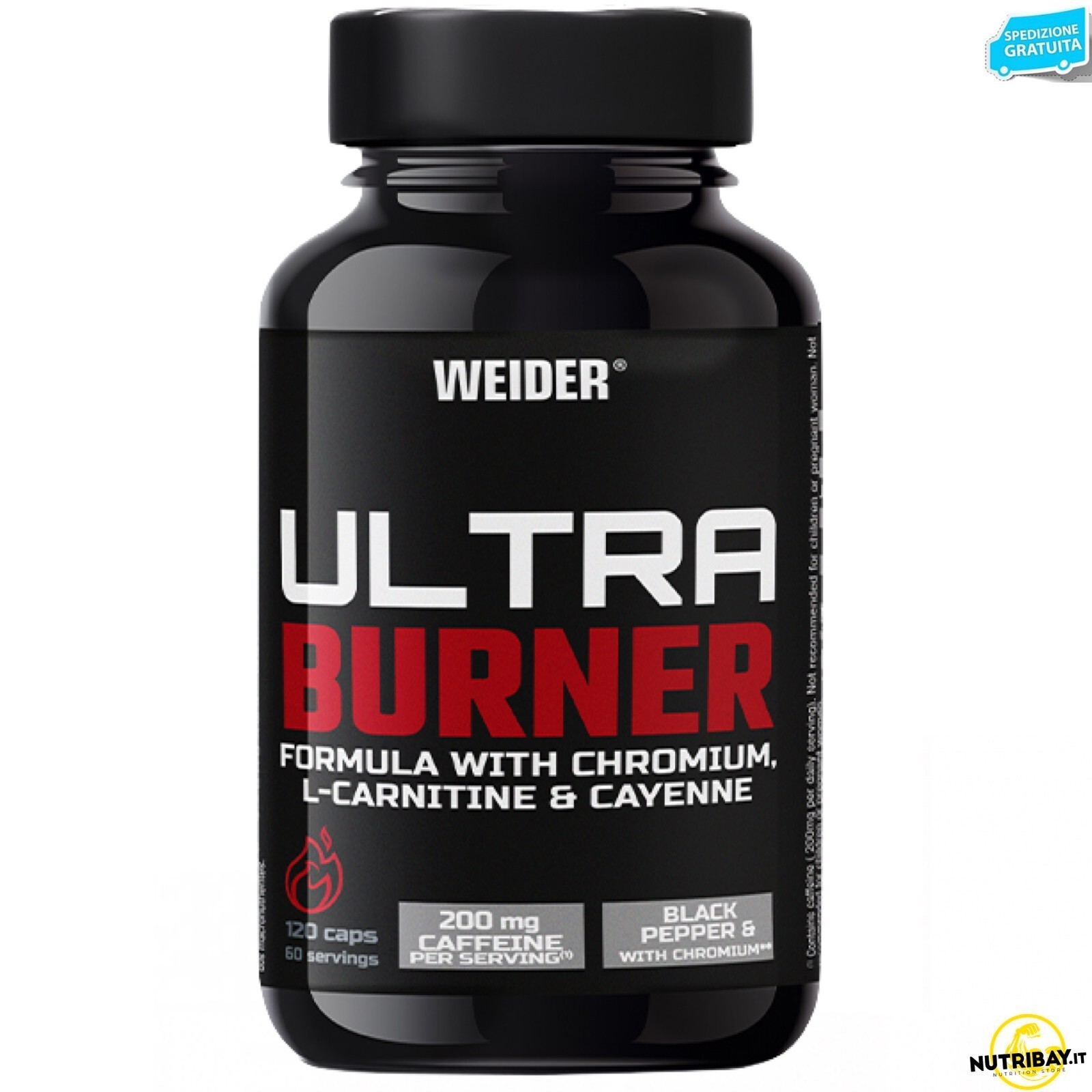 Weider Ultra Burner - 120 caps Termogenico brucia grassi