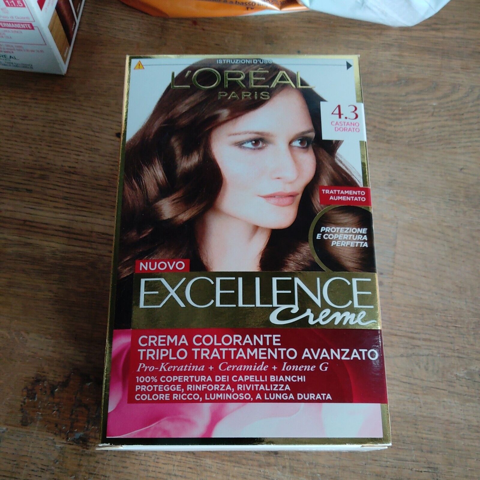 L' Oreal Excellence Creme Colorante colorazione 4.3 castano dorato