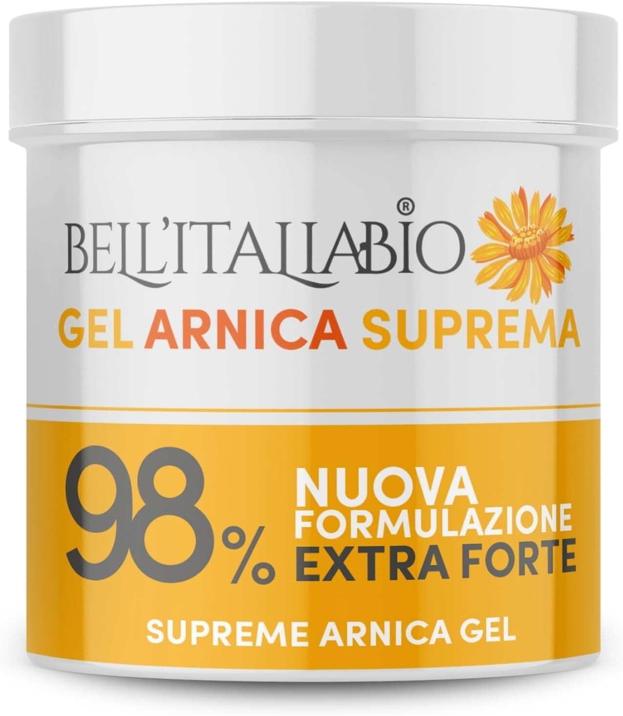 Arnica Gel per Cavalli Uso Umano 98% Naturale Extra Forte 550ml BELL'ITALIABIO