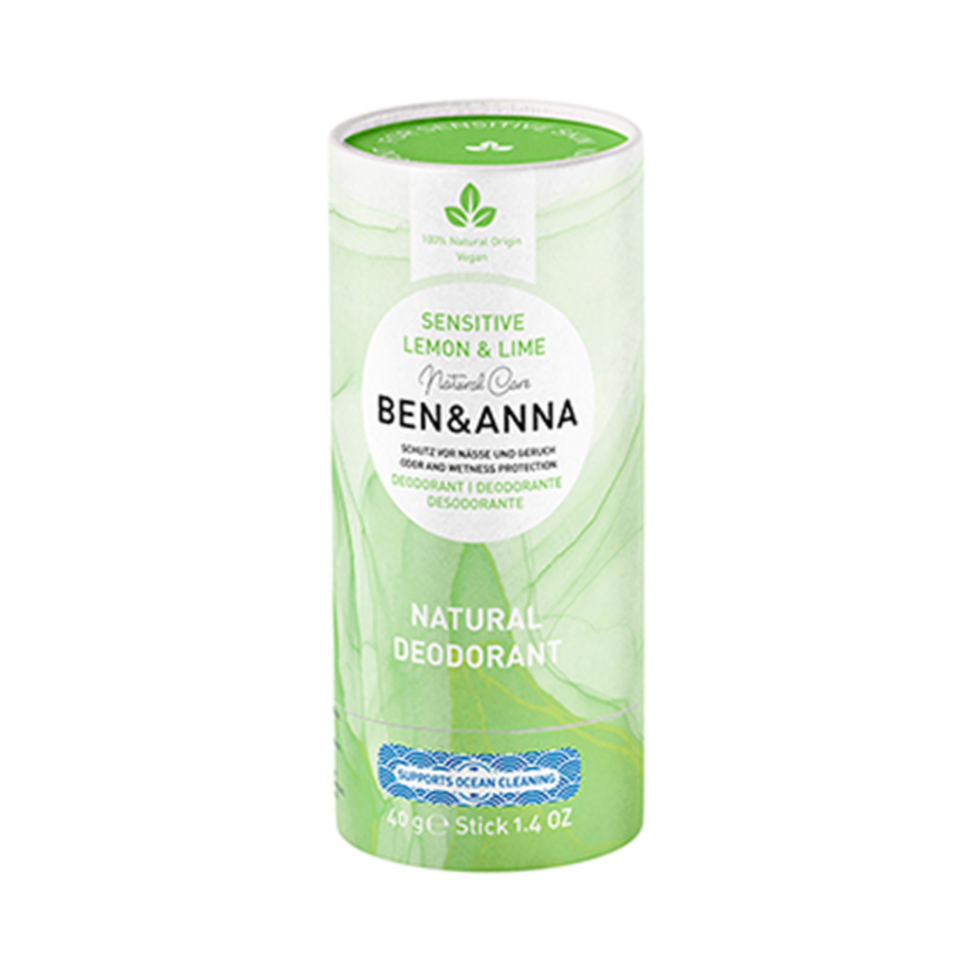 Ben & Anna Sensitive Deodorant Stick Lemon & Lime Vegan 40g