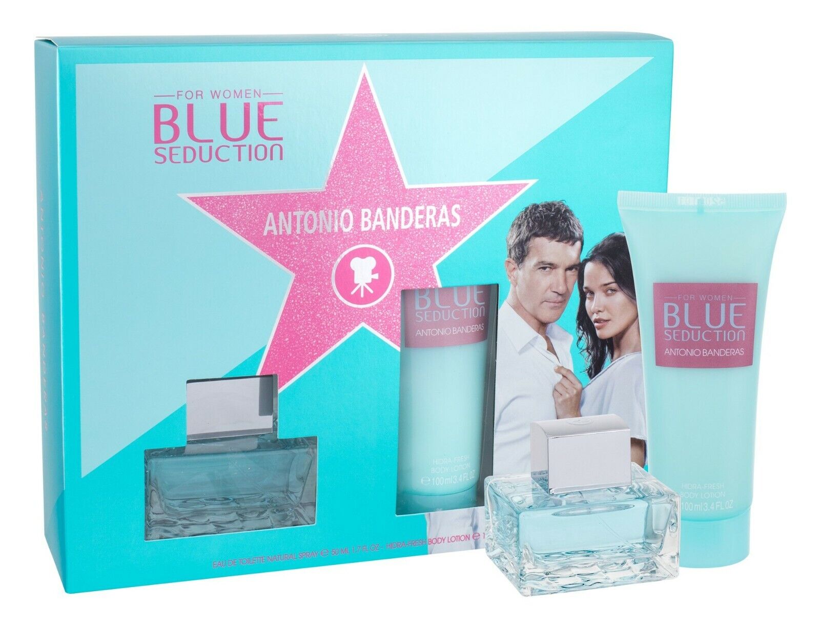 Antonio Banderas Blue Seduction for Women Confezione Regalo 50ml EDT + 100ml Loz