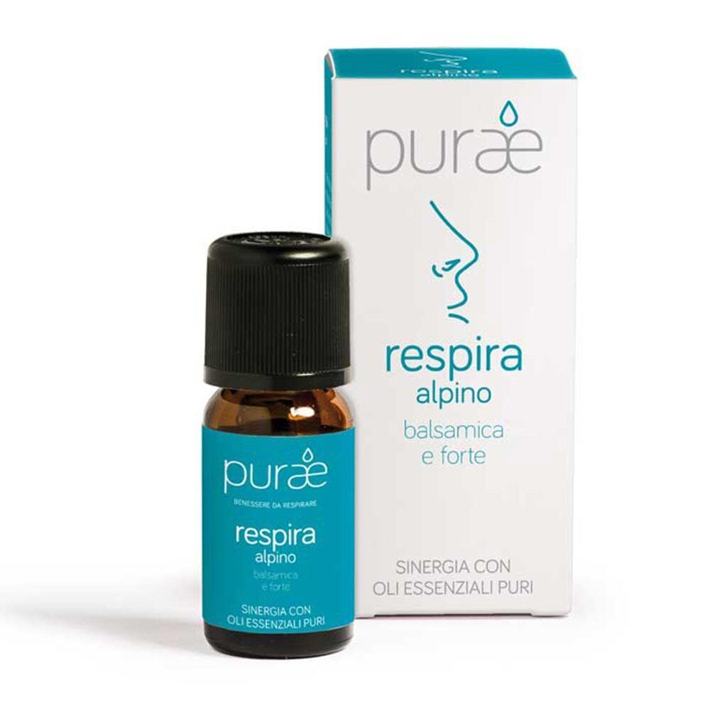 Purae Sinergia Oli Essenziali - Respira Alpino Balsamica E Forte, 10ml