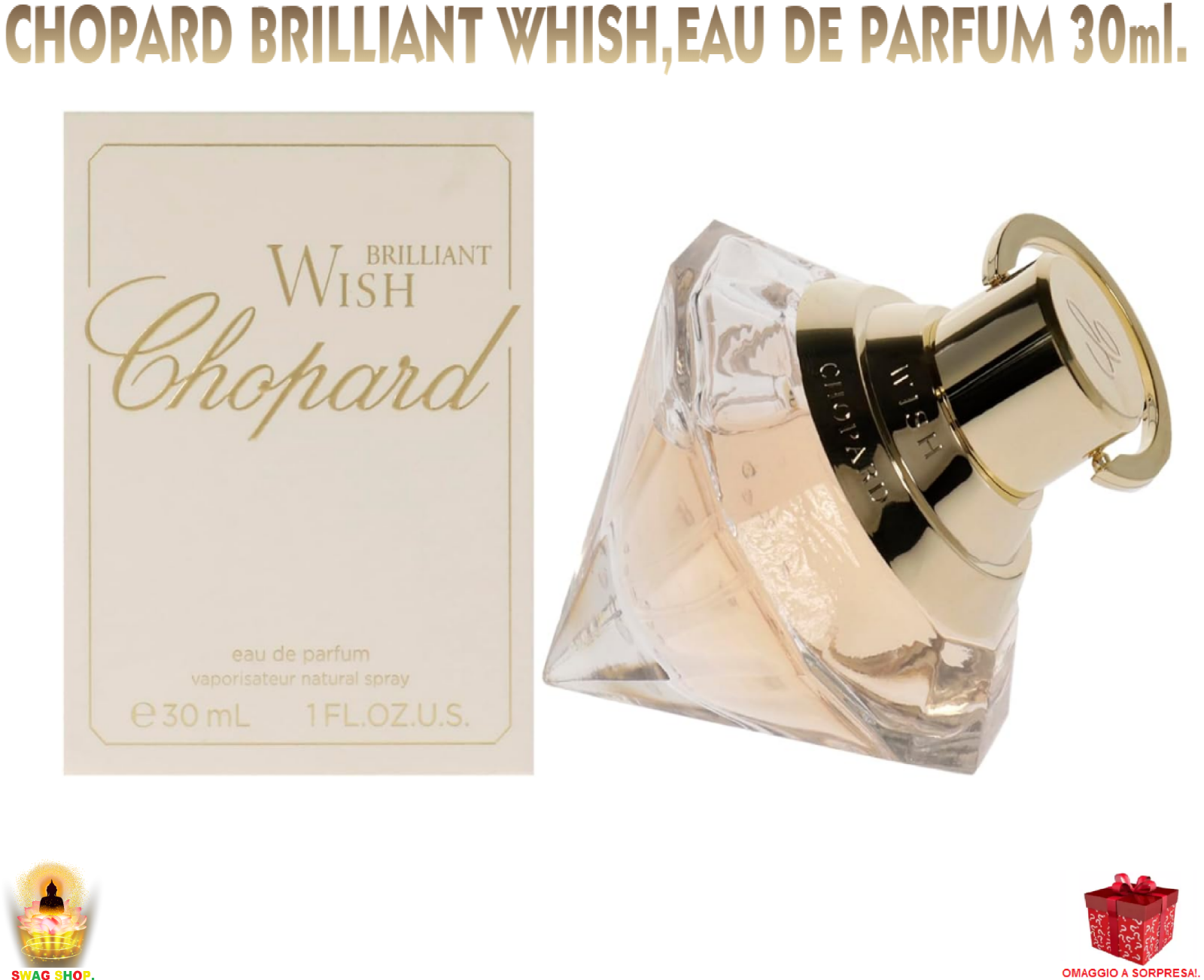 Brilliant Wish Chopard eau de parfum 30ml profumo Donna SIGILLATO fragranza