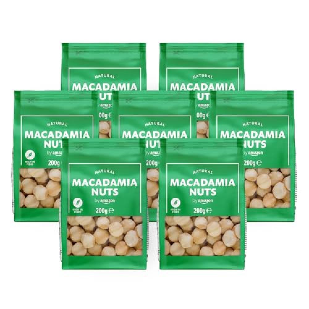 (TG. 200 g (confezione da 7)) by Amazon naturale Noce di macadamia Nuts, 200 g (