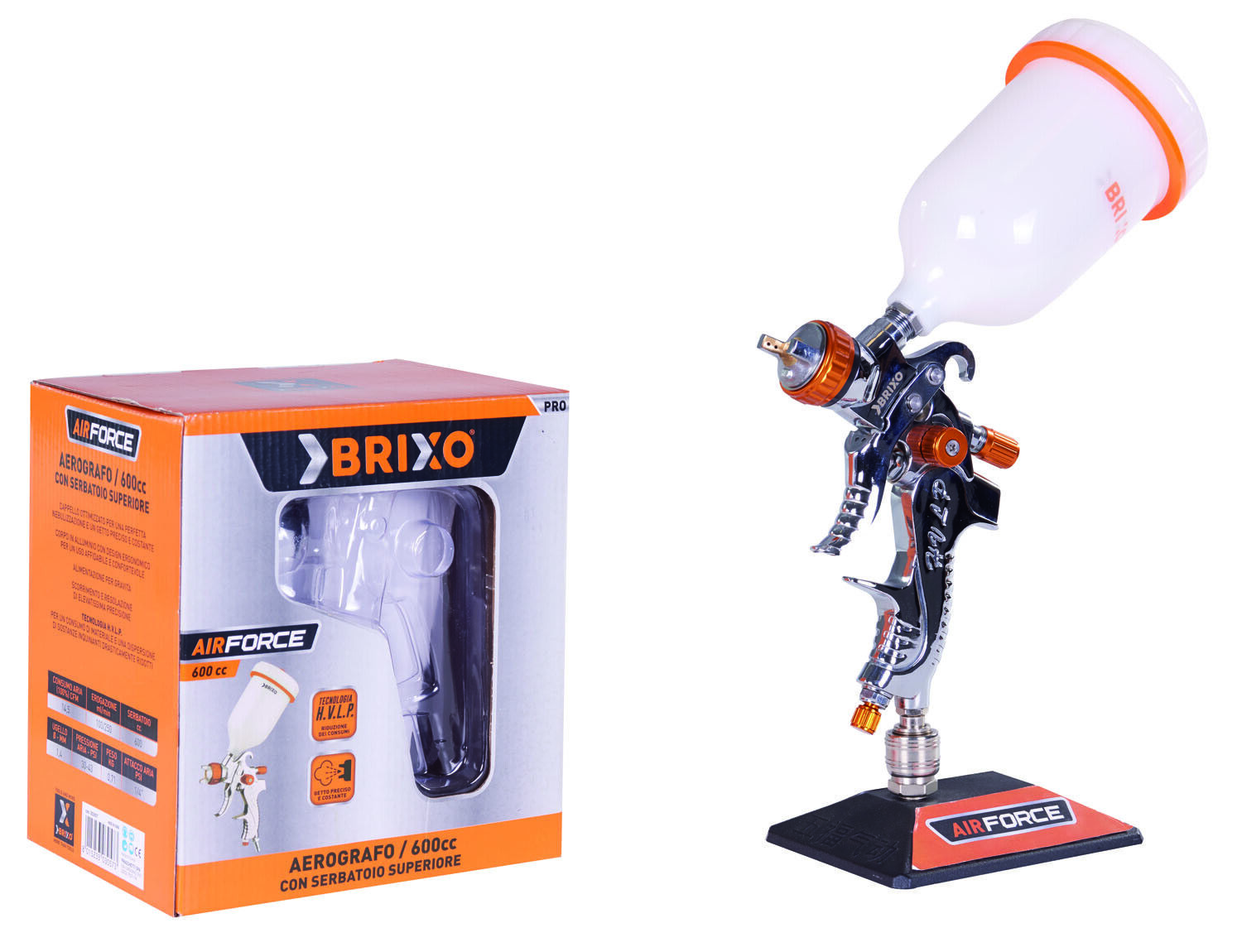 AEROGRAFI BRIXO SERBATOIO SUPERIORE AIRFORCE UGELLO 1,4