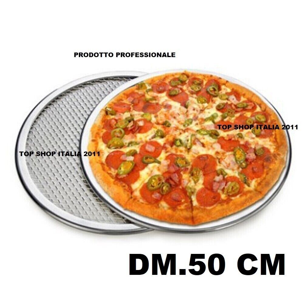 RETINA GRIGLIA TONDA DM 50 IN ALLUMINIO HD PROF PER PIZZA FOCACCIA 10 2023