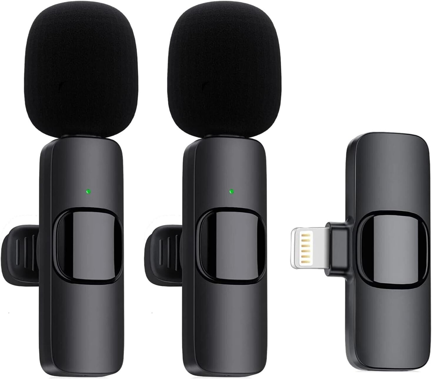 Microfono Wireless per iPhone, 2,4Ghz,Ryzwoc K1