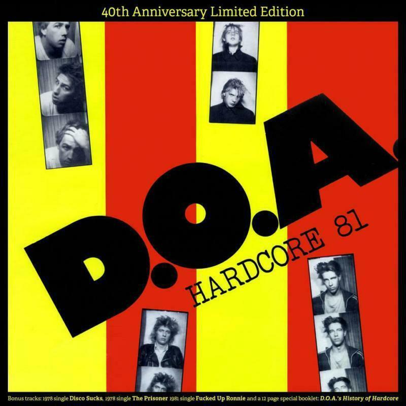 D.o.a. Hardcore 81 (White Vinyl) LP Vinyl NEW