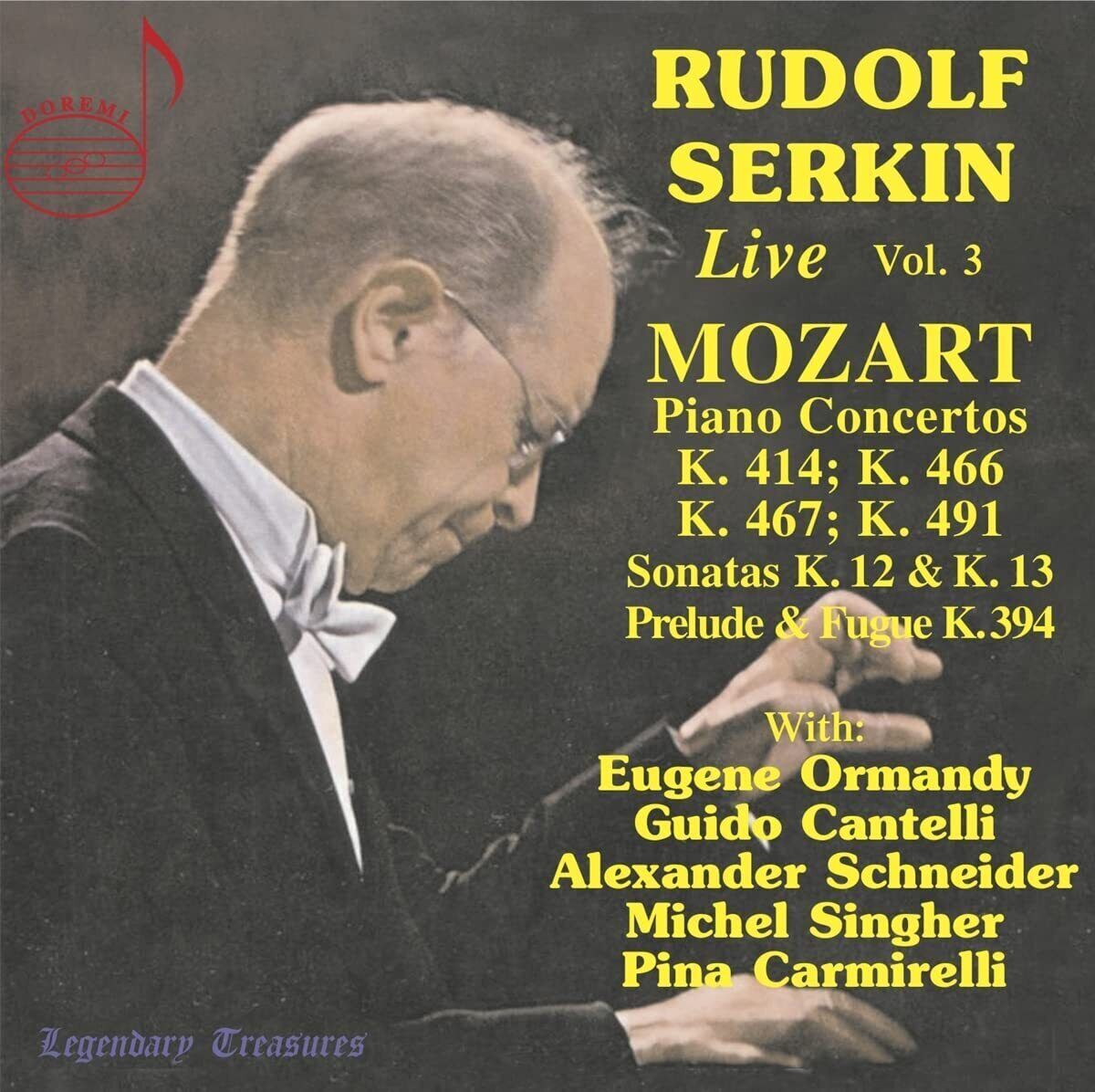 Wolfgang Amadeu Rudolf Serkin: Live: Mozart: Piano Concertos, K414, K466, K (CD)