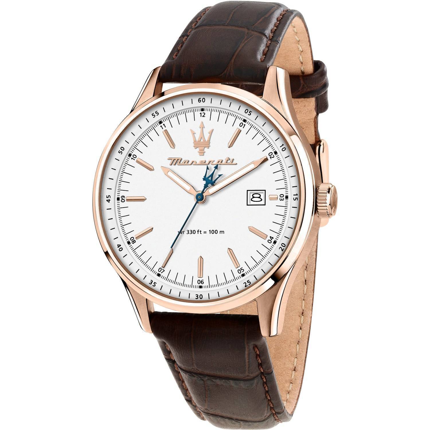 Orologio Maserati Sorpasso uomo R8851124002 Watch Pelle Marrone 42mm Cassa rosè