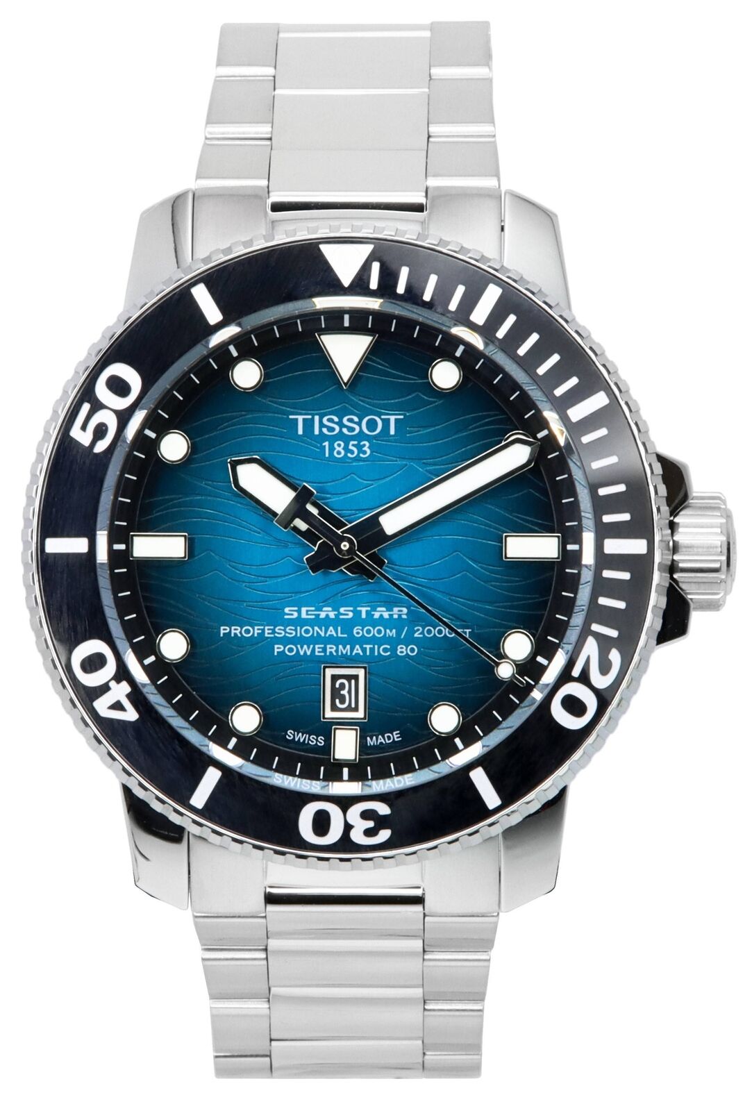 Tissot Seastar Professional 600M Powermatic 80 Swiss Made Diver Orologio Uomo