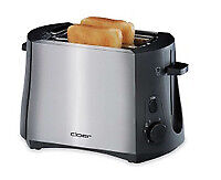 Cloer 3419 2 slice(s) Black Stainless steel Plastic Stainless steel 3419