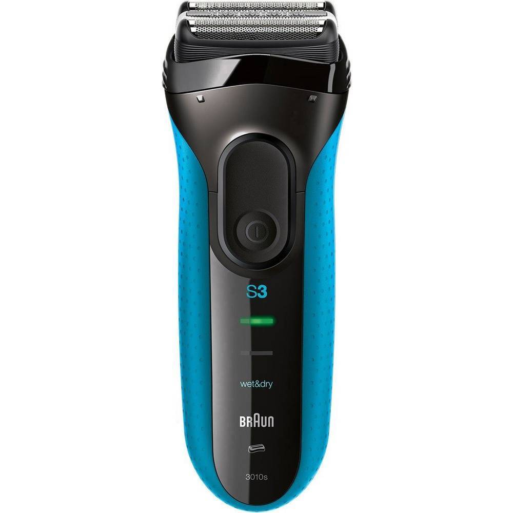 Braun Series 3 3010 S Rasoio elettrico a lamine Nero, Blu