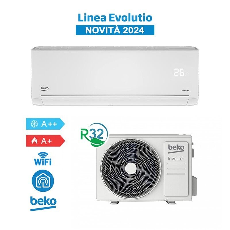 Beko BEHPG090 + BEHPG091 Condizionatore Climatizzatore 9000Btu A++/A+ 2,6Kw Evol
