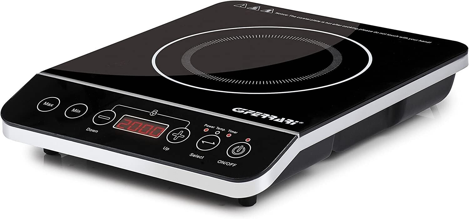 G3 FERRARI G10061 FORNELLO PIASTRA AD INDUZIONE SINGOLA ENERGY 2000W VETRO NERO