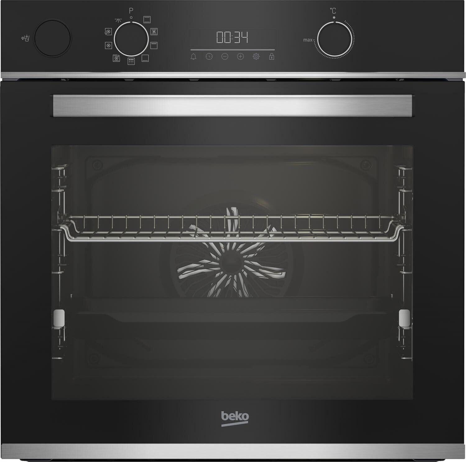 Beko Forno Elettrico Ventilato da Incasso Grill 72 Litri 59cm A+ Inox BBIS13300X