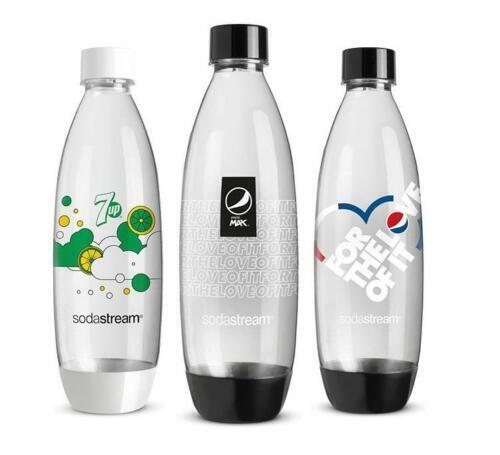 Sodastream Pack 3 Bottiglie Pepsi 1 Litro Brandizzate Pepsi Tripack Fuse Pepsi 1