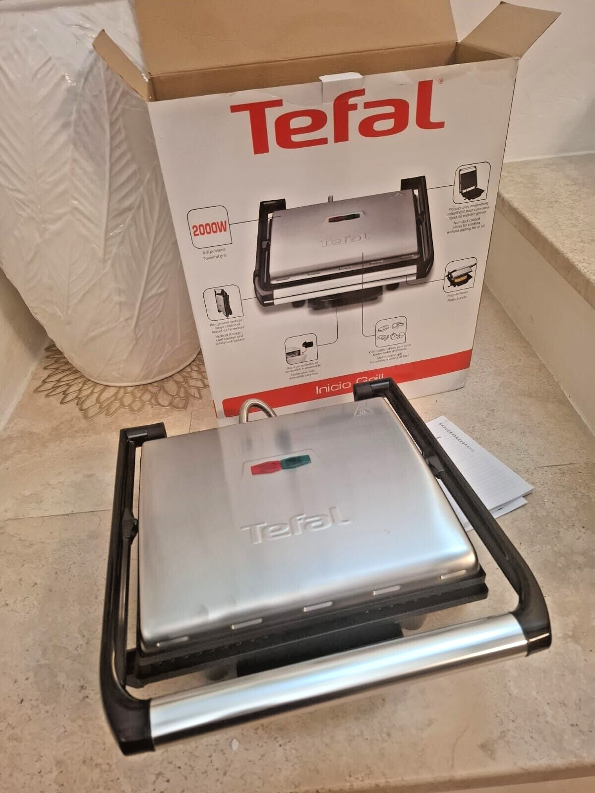 Tefal  INICIO Grill  GRIGLIA MULTIFUNZIONE  mod. GC241D , 2000W  (NUOVA)