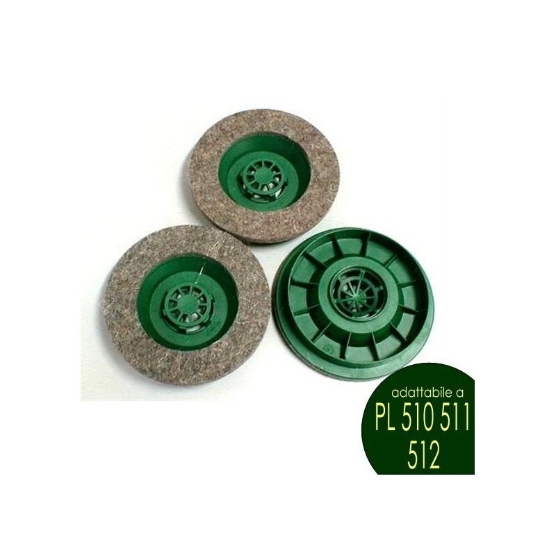 Kit Spazzola 3pz. FELTRO FOLLETTO PULILUX PL 510 511 512 VORWERK