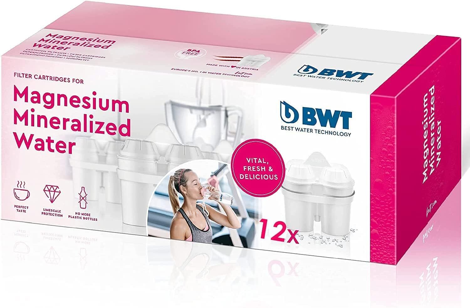 BWT Magnesium Mineralizer - Filtro d'acqua, 2 confezioni da 6 - Totale 12...