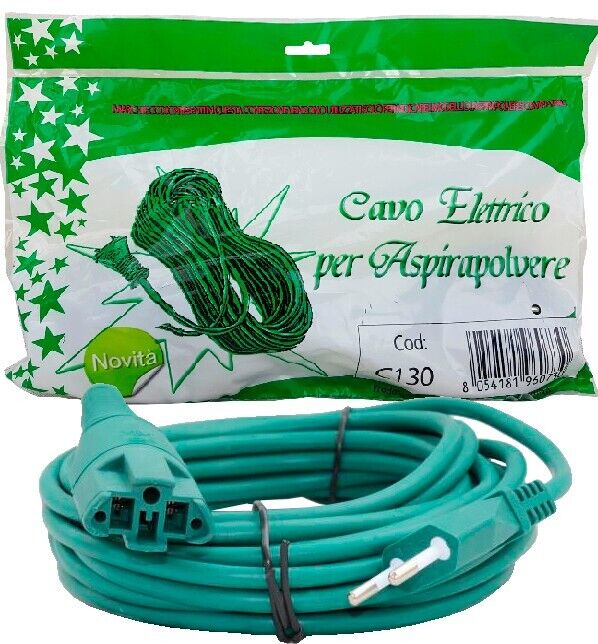 FILO CAVO ELETTRICO ASPIRAPOLVERE VORWERK FOLLETTO VK130 131 RINFORZATO 7 metri