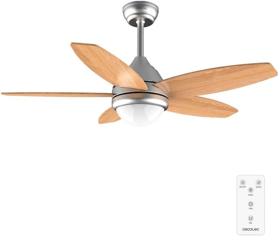 Cecotec Ventilatore da soffitto con luce EnergySilence Aero 495 55 W,...