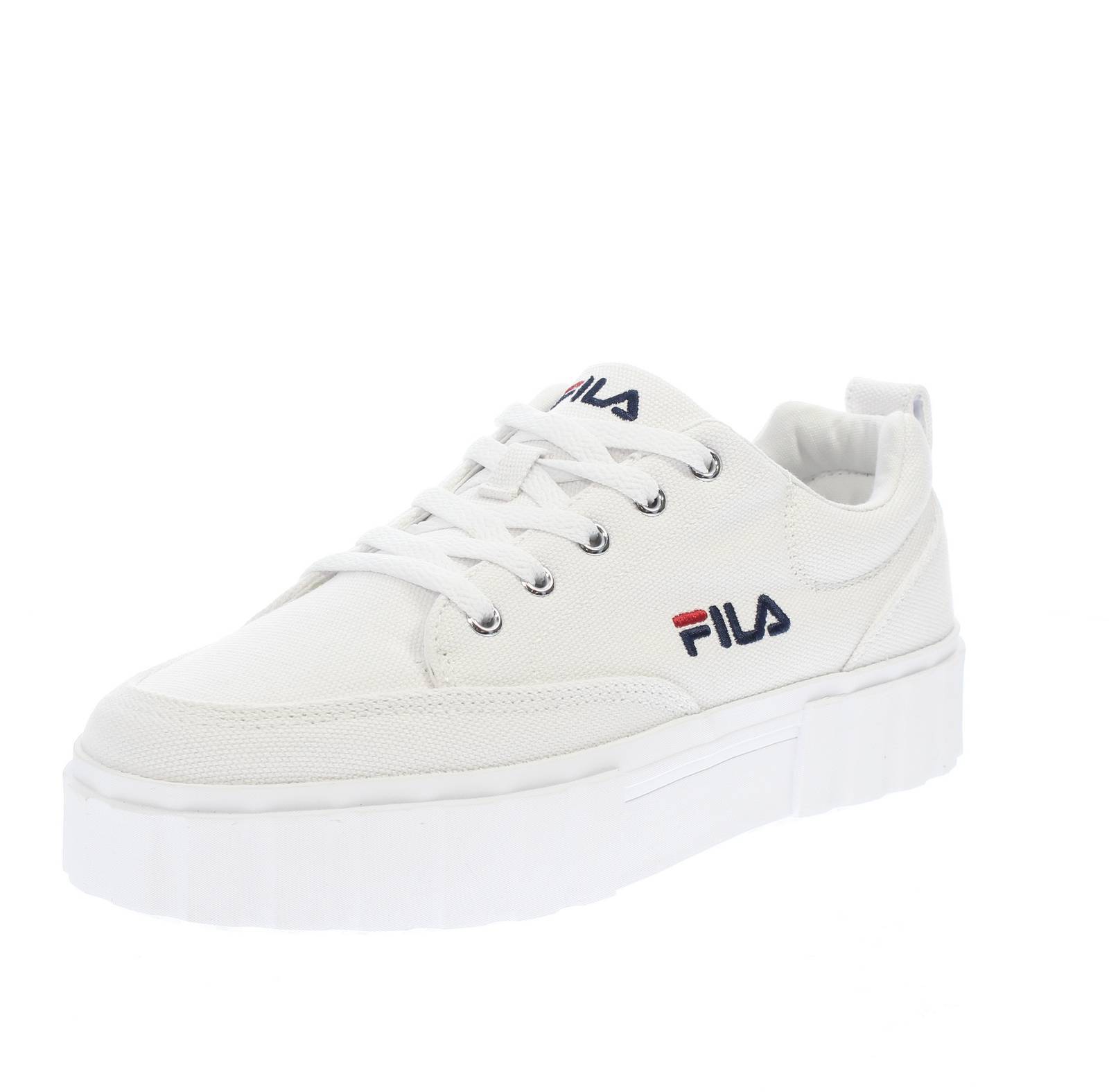 Fila Sandblast C - Sneakers Platform In Tessuto Bianco - Taglia 39 [25cm]