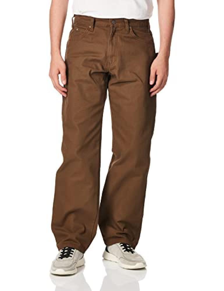 (TG. 30W / 30L) Dickies Relaxed Fit Sanded Duck Carpenter Jean Jeans, Rinsed Bro