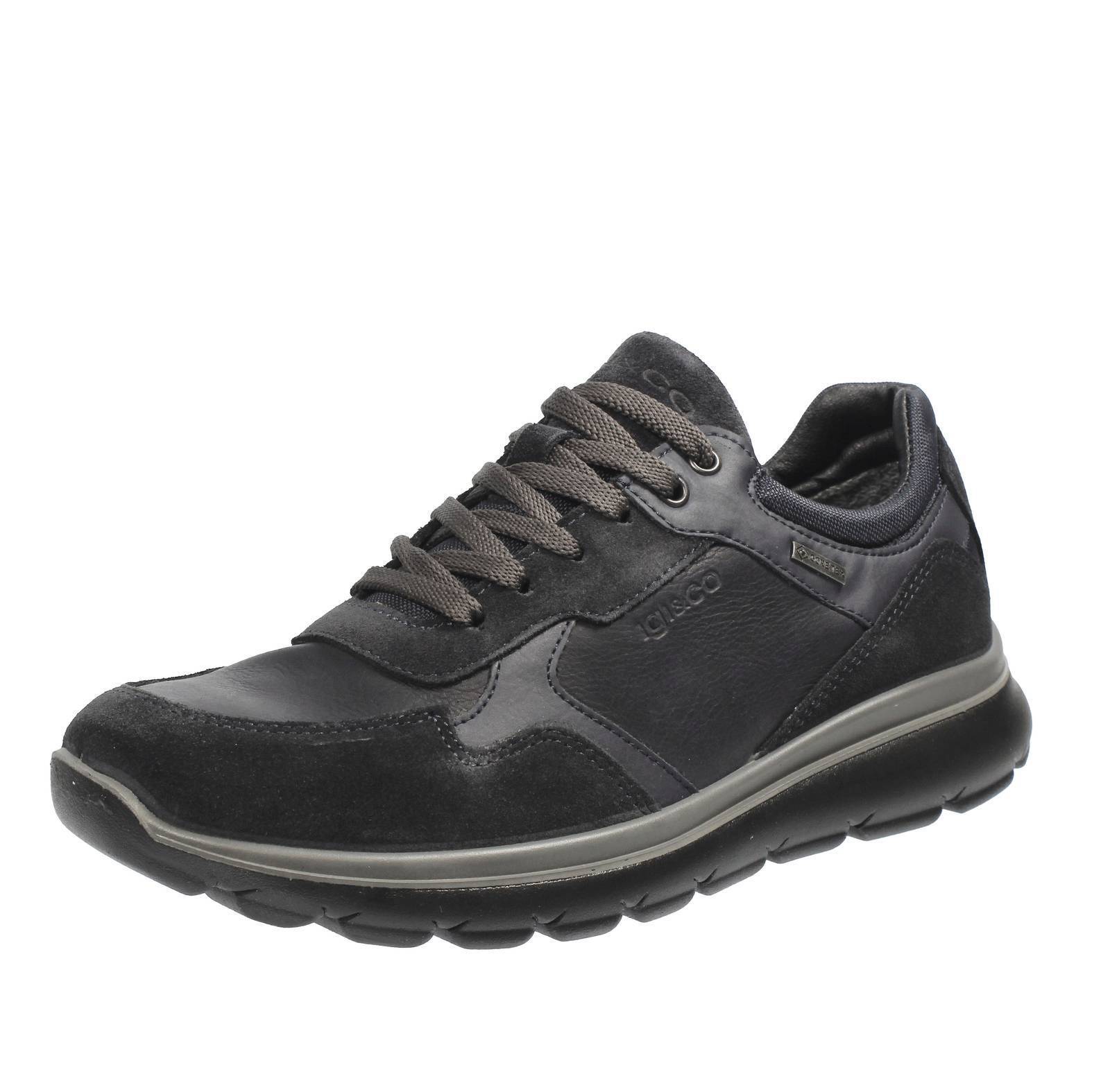 Igi & Co Ernest - Sneakers In Suede E Goretex Blu - Taglia 43 [27cm] Scarpe