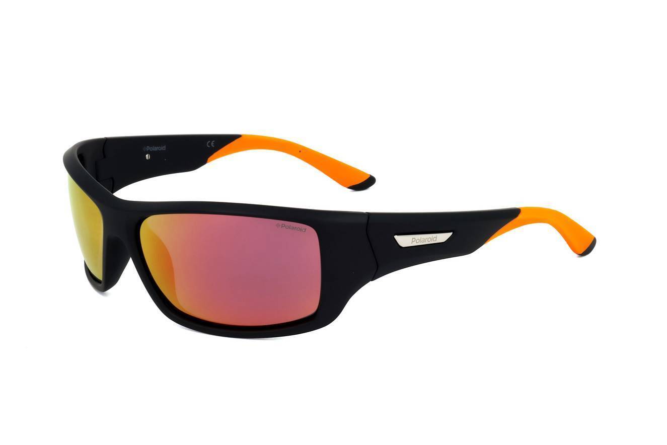 Occhiali da Sole Polaroid PLD 7013/S CAX BLACK ORANGE FLUO 63/16/ Uomo