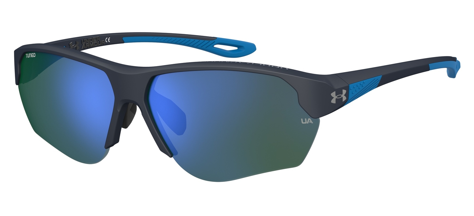 Occhiali da Sole Under Armour UA COMPETE/F GREY BLUE/BLUE GREEN 68/8/140 uomo
